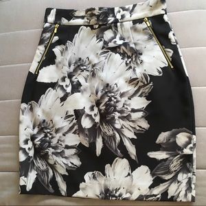 H & M Flower Print Skirt
